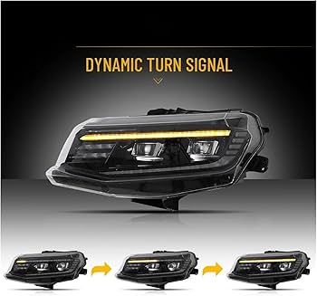 Amazon.co.jp: 車のヘッドランプ ペアシボレーカマロ 2016 2017 2018